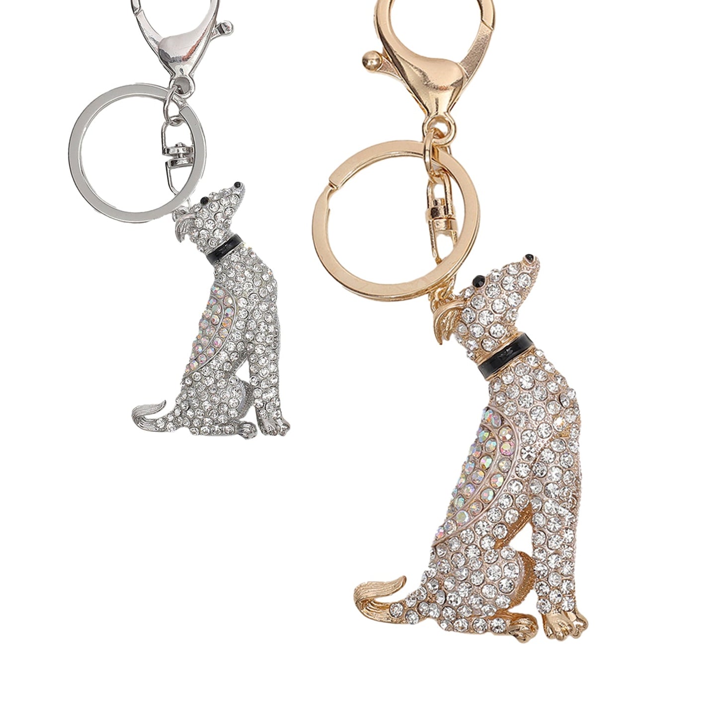Sparkling Dog Keychain