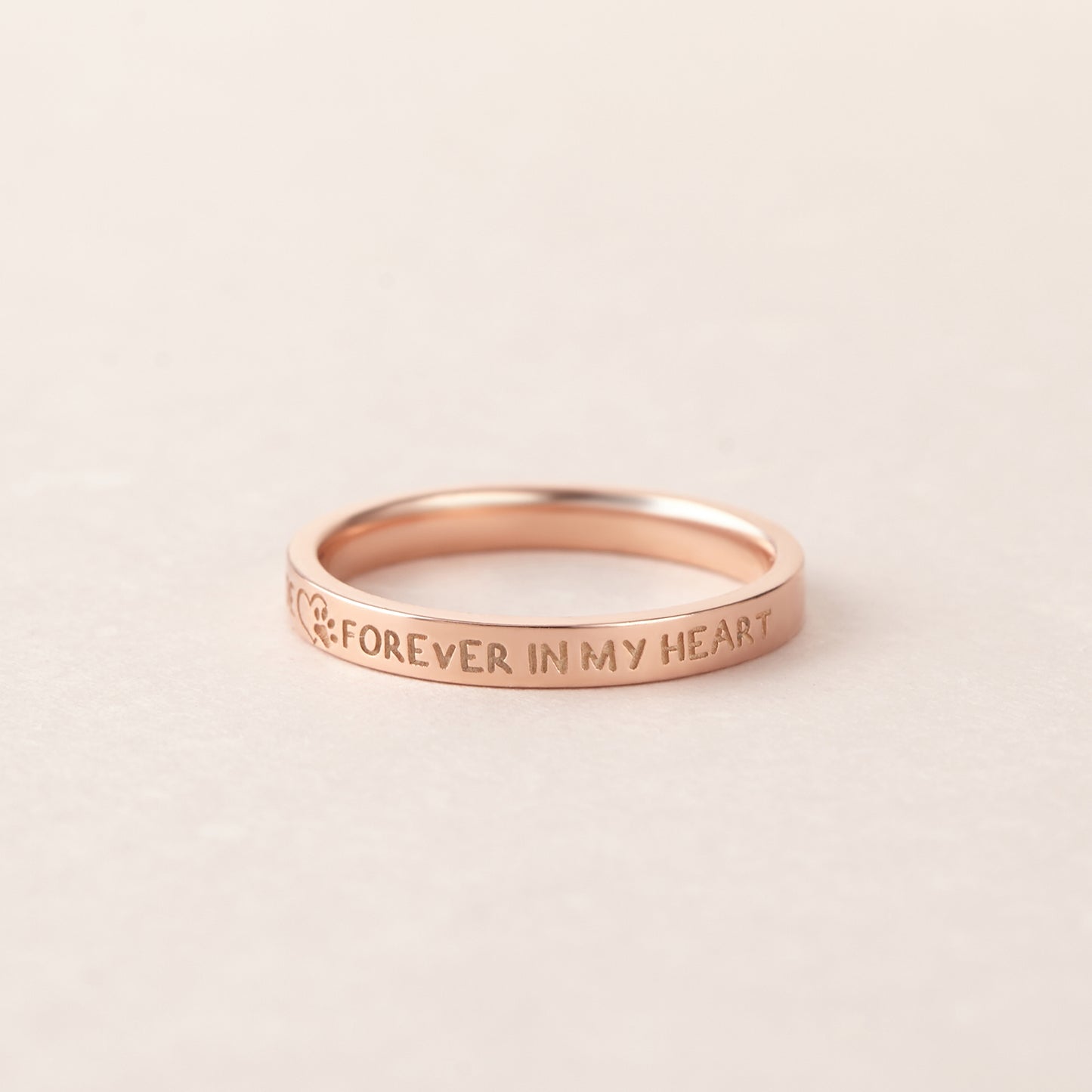 Pet Memorial Ring, Pet Loss Gift, Pet Name Ring, Dog Cat Mom Gift
